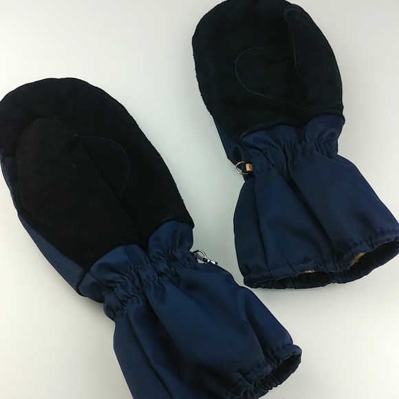 VINTAGE Saranac Men's Large Nylon Suede Thinsulate Mitten Gloves - Picture 4 of 7